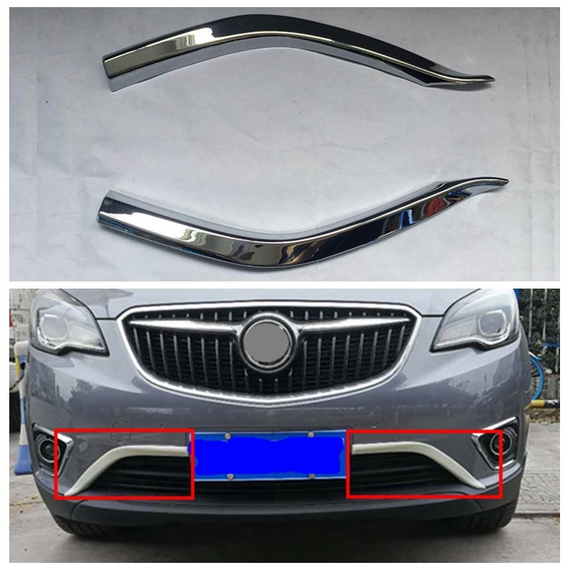 Vanjski dekorativni set za Buick Envision 2018+ s ukrasnim letvama mreže, prednje i stražnje ukrasne letve za svjetla magle i ukrasna letva prednjeg branika – ABS