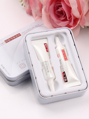 Σετ περιποίησης μετά από ημιμόνιμο μακιγιάζ φρυδιών και χειλιών – κρέμα επισκευής χωρίς κρούστες και ορός αποκατάστασης, 20 ml, Yixiu Square