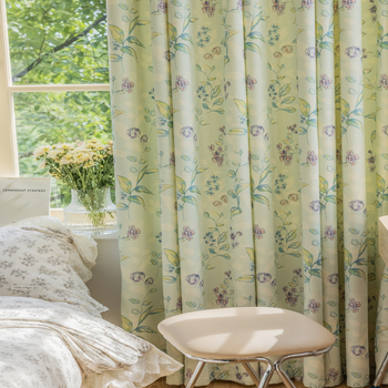 Zavjese od flanele za prozore, djelomično zatamnjenje 40–70%, za dnevni boravak i spavaću sobu, moderni minimalistički stil, motiv lišća