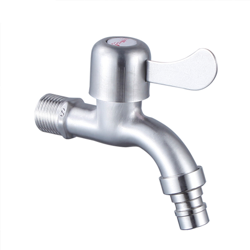 Zidni priključak za perilicu rublja, nehrđajući čelik, ulaz/izlaz 20 mm, keramički disk ventil, raspon temperature 0–100 °C