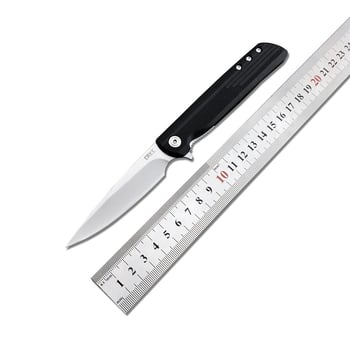 Sklopivi nož za preživljavanje s ležajnim brzom otvaranjem, G10 drška, 73 mm oštrica