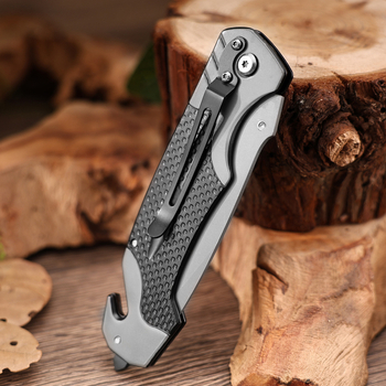 Sklopivi nož od nehrđajućeg čelika za kampiranje i samoodbranu, brzo otvaranje, oštrica 9.5 cm, taktički vanjski nož