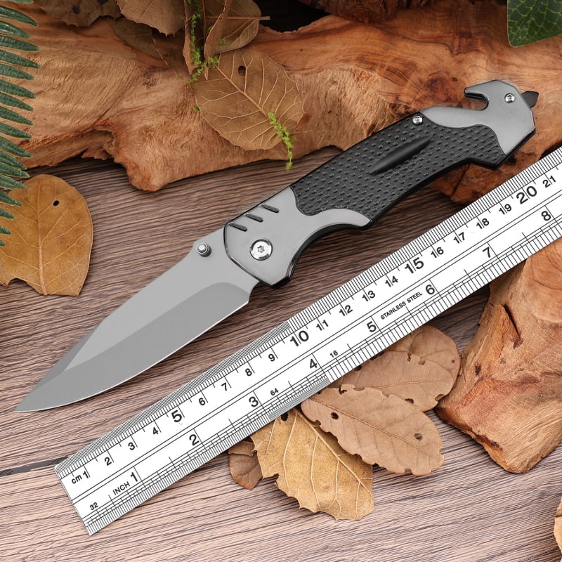 Sklopivi nož od nehrđajućeg čelika za kampiranje i samoodbranu, brzo otvaranje, oštrica 9.5 cm, taktički vanjski nož
