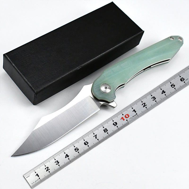 Ανοιγόμενο μαχαίρι εξωτερικού χώρου με υψηλή σκληρότητα, φορητό για αυτοάμυνα — λάμα 9,9 cm