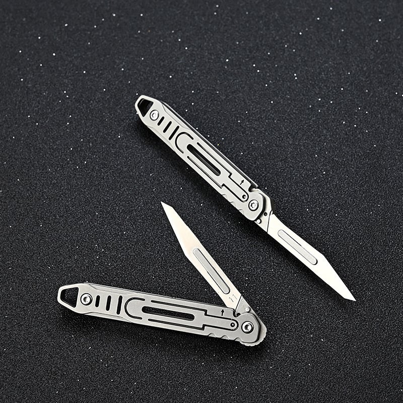 Ανοξείδωτο αναδιπλούμενο μαχαίρι με γρήγορο άνοιγμα – Μίνι εργαλείο γραφείου, αιχμηρό νυστέρι, κόπτης χαρτιού, μπρελόκ, φορητό, X20; Μάρκα csxh; Υλικό: Ανοξείδωτος χάλυβας; Μήκος λεπίδας: 2