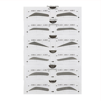 Σετ αυτοκόλλητων φρυδιών Han Zi-Lei για άνδρες – 12 σχήματα φρυδιών για αρχάριους