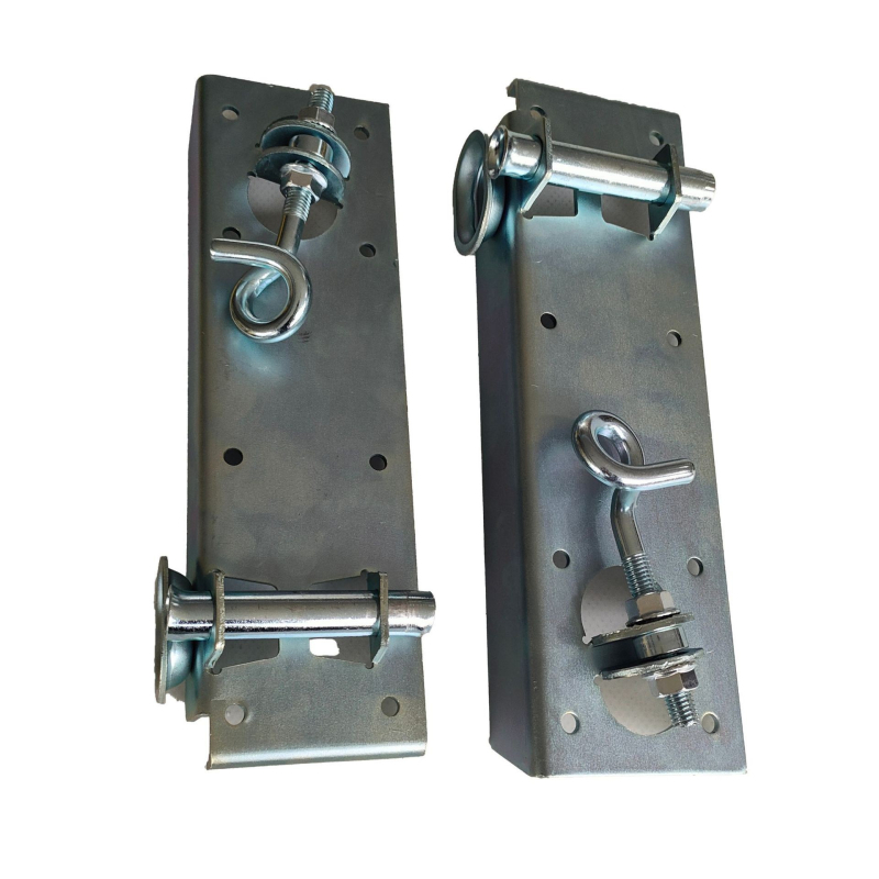 Gu de's Door Industry Prilagodljiva donja potpora za industrijska vrata – montaža s 1 ili 2 rupe, hladno valjani čelik s galvaniziranim premazom, štampano hardver, moderni minimalistički stil