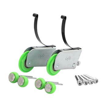 opk roată de ghidare pentru uși glisante – roată inferioară pentru uși de garderobă și bucătărie; raza canelurii pentru frânghie 43; grosimea pereților 1.2; material oțel laminat la rece; stil modern și minimalist