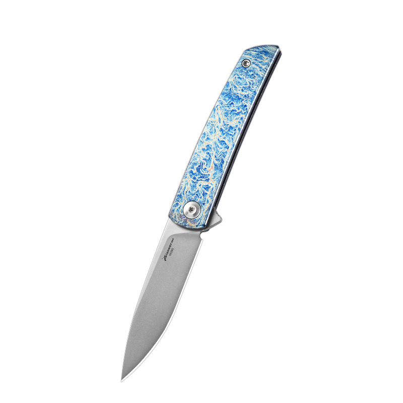 PioneerEDC πτυσσόμενο μαχαίρι – M390 ατσάλι, χωρίς κλείδωμα, γρήγορο άνοιγμα, ελαφρύ για υπαίθριο κάμπινγκ