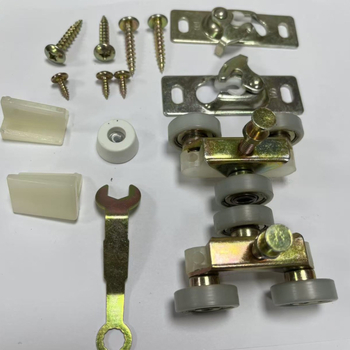 Rola pentru ușă glisantă, material PA66+ rulment 608, diametru exterior 25,3 mm, diametru ax 22 mm, model 608ZZ, încărcare maximă 125 kg