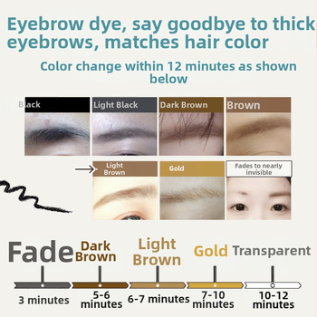 Κρέμα βαφής φρυδιών – παράγοντας βαφής και χρωστικό τατουάζ φρυδιών, 24 g σαφράν