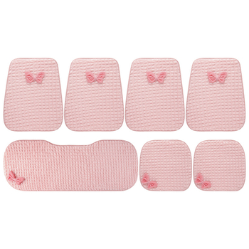 3D puff jastuk za auto sjedalo za sve sezone, kompatibilan s Euler Good Cat, Ballet Cat, Lightning Cat, White Cat, Black Cat — površina: poliester, punilo: spužva, stil uski struk, Cow Mom Craft