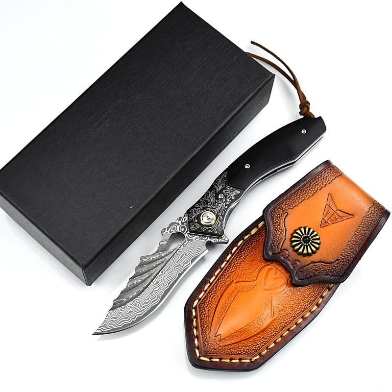 Premium vanjski sklopivi nož s visokom tvrdoćom, mehanizamom brzog otvaranja s ležajem, taktička primjena i samozaštita