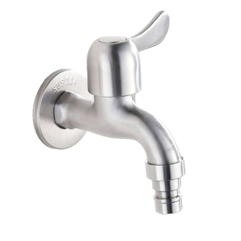 Kran za perilicu rublja — 304 nehrđajući čelik, brzo otvaranje, zidna ugradnja, keramički disk ventila, četiri ulaza/izlaza