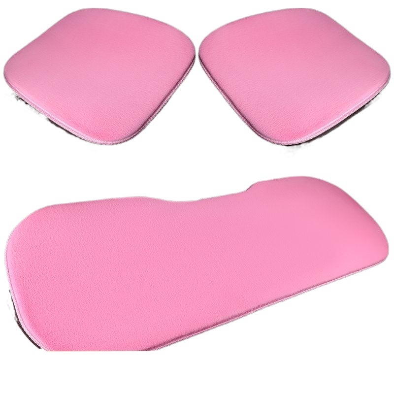 Sjedalo jastuk za automobil, set od tri dijela, za sve sezone, punilo od velura, površina od kože zrnastu strukturu