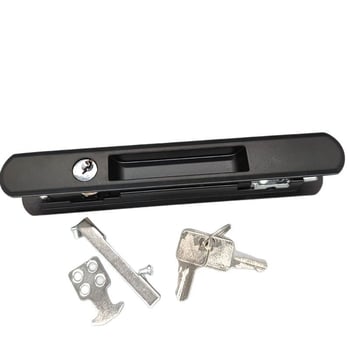 Shide Dvostrani Hook Lock - aluminijska legura, zaključavanje s ključem i bakrenim jezgrom, za klizna vrata i prozore