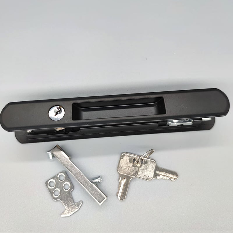 Shide Dvostrani Hook Lock - aluminijska legura, zaključavanje s ključem i bakrenim jezgrom, za klizna vrata i prozore