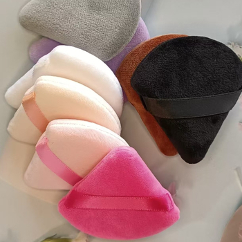 Пух за суха пудра, триъгълна форма, кристален велур, произход Гуанджоу, 3000 броя