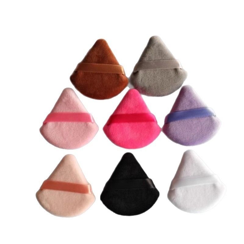 Пух за суха пудра, триъгълна форма, кристален велур, произход Гуанджоу, 3000 броя