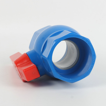 PVC kuglasti ventil, ručni pogon, navojni priključak, za vodu, normalna temperatura