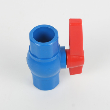 PVC kuglasti ventil, ručni pogon, navojni priključak, za vodu, normalna temperatura