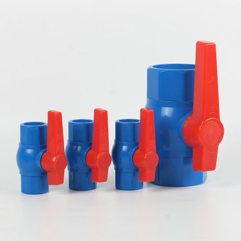 PVC kuglasti ventil, ručni pogon, navojni priključak, za vodu, normalna temperatura