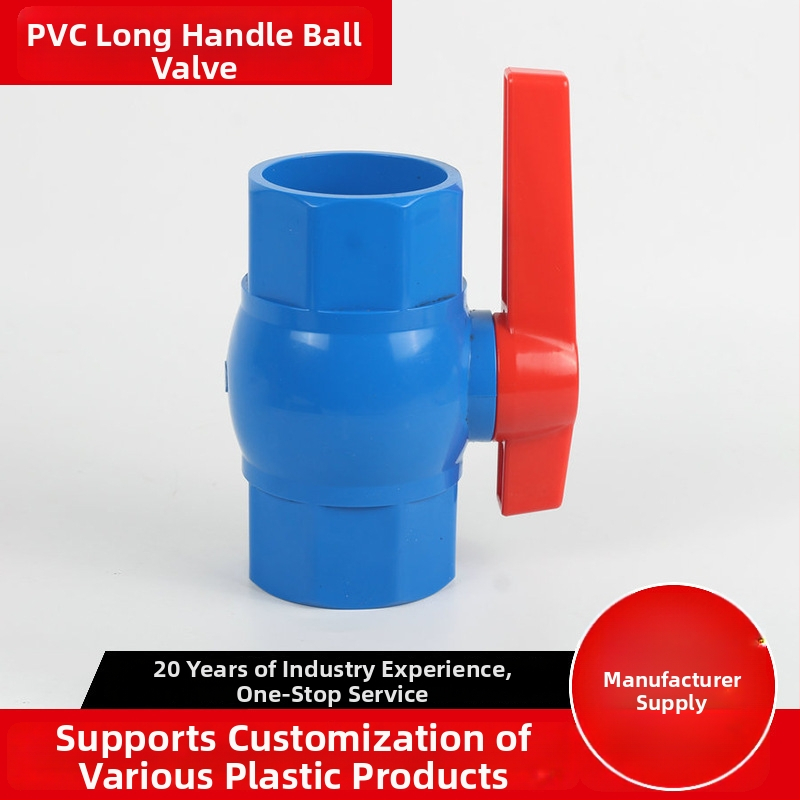 PVC guľový ventil, ručné ovládanie, závitové pripojenie, pre vodu, bežná teplota