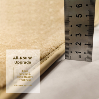 Trojradová súprava podlahových rohoží pre Toyota Alphard 20-series a Vellfire 30-series, imitácia kašmíru, hrúbka 12 mm, prispôsobiteľné spracovanie, s logom