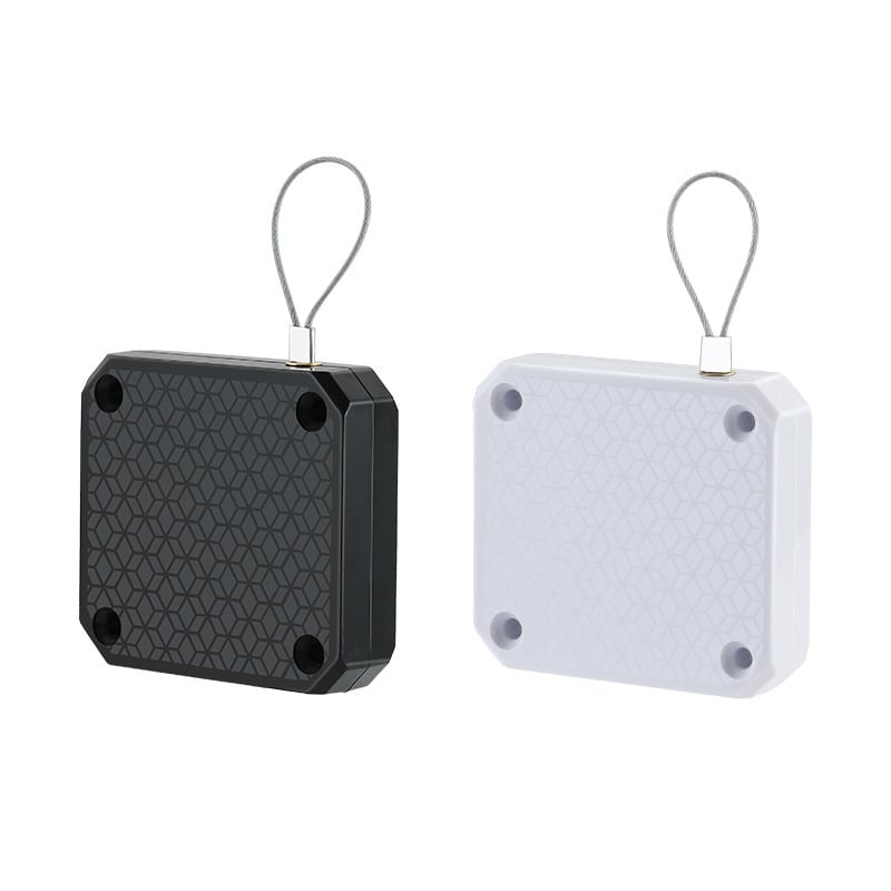 Fúrás nélküli ajtózáró automata – fa-, fém- és vasajtókhoz; anyagok: műanyag és rozsdamentes acél; modern minimalista stílus