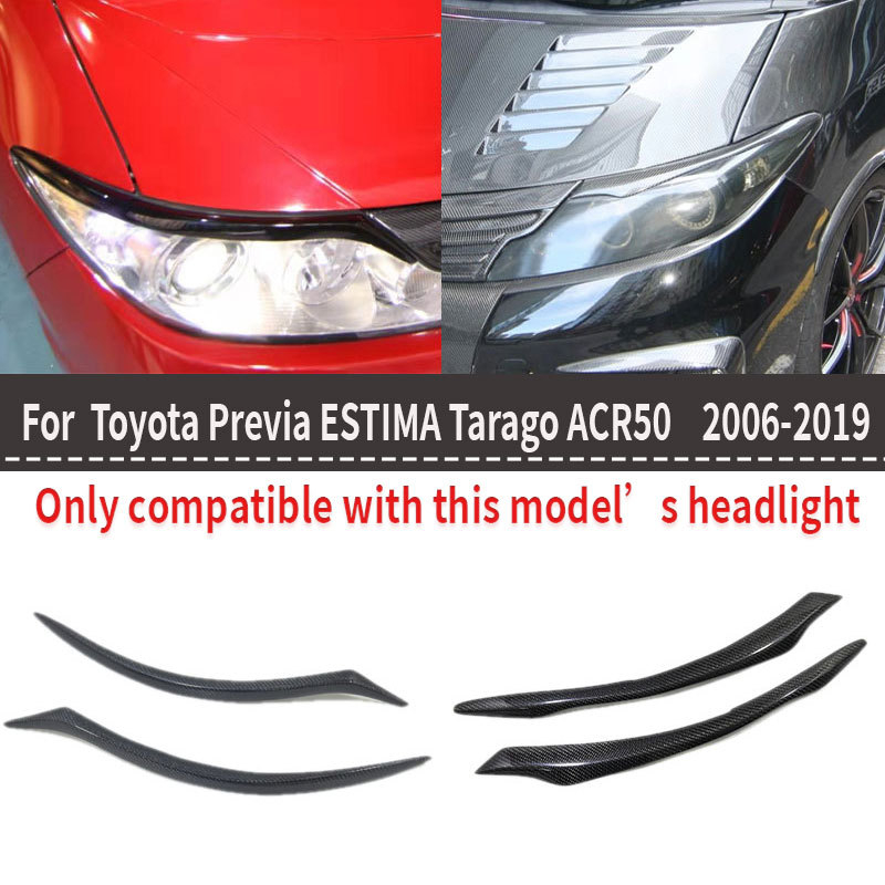 HG Sprâncene pentru faruri din fibră de carbon pentru Acr50 Daihatsu Previa/Estima Tarago