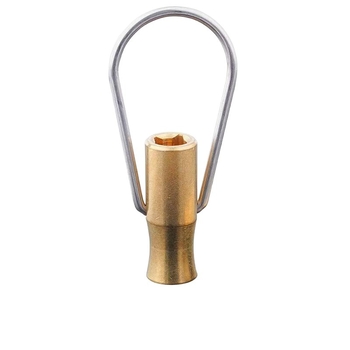 Jezgro ventila vanjske slavine - bakar, dvostruki ključ, četverokutni osovinski, model 666, 360° okret, moderni minimalistički dizajn