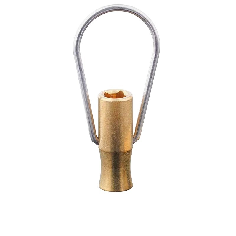 Jezgro ventila vanjske slavine - bakar, dvostruki ključ, četverokutni osovinski, model 666, 360° okret, moderni minimalistički dizajn