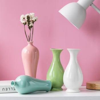 Κεραμικό βάζο, χειροποίητο, ψημένο σε υψηλή θερμοκρασία, απλό και μοντέρνο ύφος, κατάλληλο για γραφεία, ξενοδοχεία και διακόσμηση σπιτιού