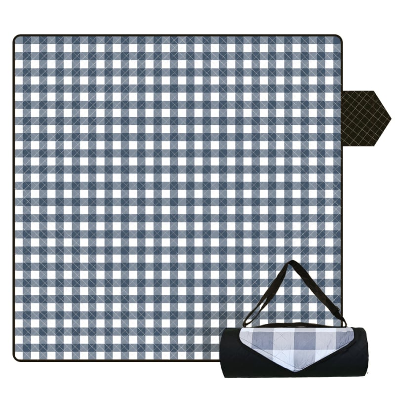 Υπερηχητικό αδιάβροχο χαλάκι πικνίκ για εξωτερικούς χώρους, για 4-8 άτομα, μοντέλο RP01, βάρος 600-800 g, επιφάνεια 190T pongee, γέμισμα 80 gsm βελονισμένο βαμβάκι, πίσω 210D oxford ύφασμα