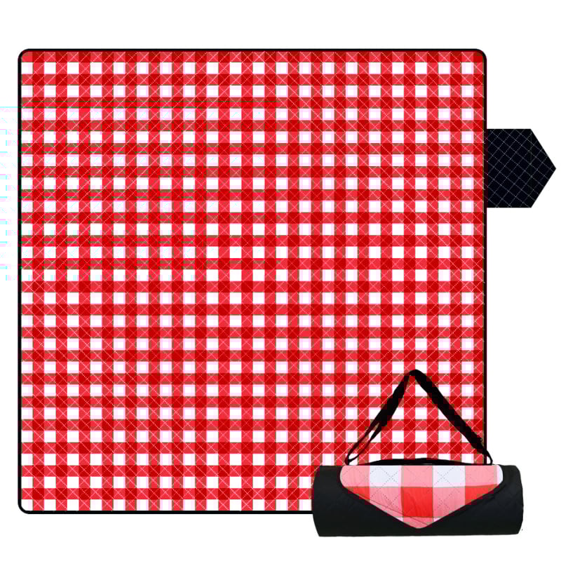 Υπερηχητικό αδιάβροχο χαλάκι πικνίκ για εξωτερικούς χώρους, για 4-8 άτομα, μοντέλο RP01, βάρος 600-800 g, επιφάνεια 190T pongee, γέμισμα 80 gsm βελονισμένο βαμβάκι, πίσω 210D oxford ύφασμα