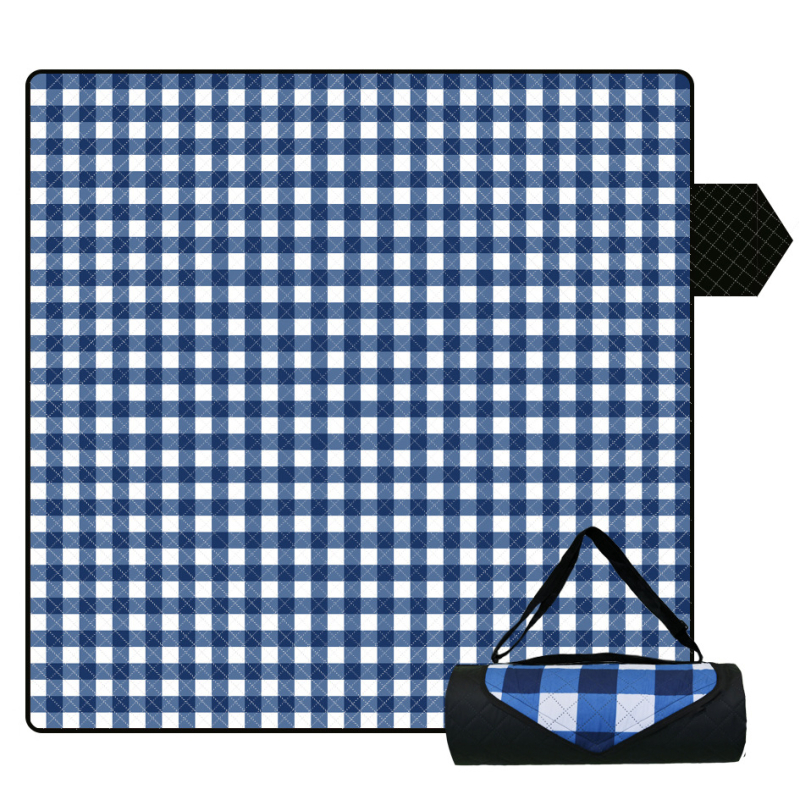 Υπερηχητικό αδιάβροχο χαλάκι πικνίκ για εξωτερικούς χώρους, για 4-8 άτομα, μοντέλο RP01, βάρος 600-800 g, επιφάνεια 190T pongee, γέμισμα 80 gsm βελονισμένο βαμβάκι, πίσω 210D oxford ύφασμα