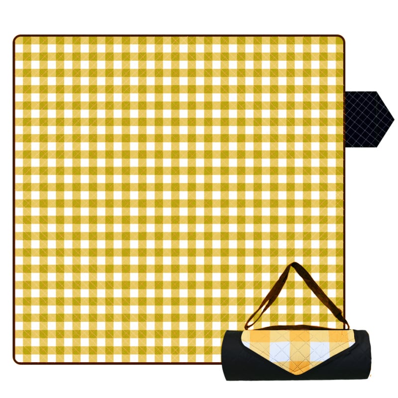 Υπερηχητικό αδιάβροχο χαλάκι πικνίκ για εξωτερικούς χώρους, για 4-8 άτομα, μοντέλο RP01, βάρος 600-800 g, επιφάνεια 190T pongee, γέμισμα 80 gsm βελονισμένο βαμβάκι, πίσω 210D oxford ύφασμα