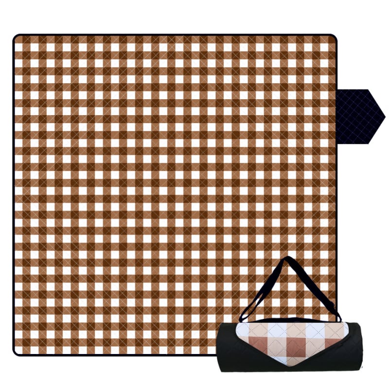 Υπερηχητικό αδιάβροχο χαλάκι πικνίκ για εξωτερικούς χώρους, για 4-8 άτομα, μοντέλο RP01, βάρος 600-800 g, επιφάνεια 190T pongee, γέμισμα 80 gsm βελονισμένο βαμβάκι, πίσω 210D oxford ύφασμα