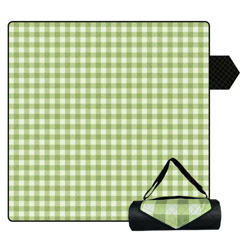 Υπερηχητικό αδιάβροχο χαλάκι πικνίκ για εξωτερικούς χώρους, για 4-8 άτομα, μοντέλο RP01, βάρος 600-800 g, επιφάνεια 190T pongee, γέμισμα 80 gsm βελονισμένο βαμβάκι, πίσω 210D oxford ύφασμα