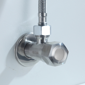 Valvă unghiulară din oțel inoxidabil 304 SUS0133, deschidere rapidă, apă caldă și rece, pentru sistem de duș, 18 mm diametru interior, conexiune filetată
