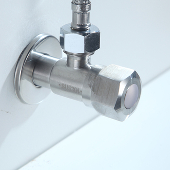 Valvă unghiulară din oțel inoxidabil 304 SUS0133, deschidere rapidă, apă caldă și rece, pentru sistem de duș, 18 mm diametru interior, conexiune filetată