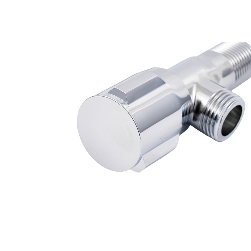 Valvă de colț din cupru, instalare în perete, presiune de lucru 0,75 MPa, diametru interior 20 mm, model cu 4 porturi