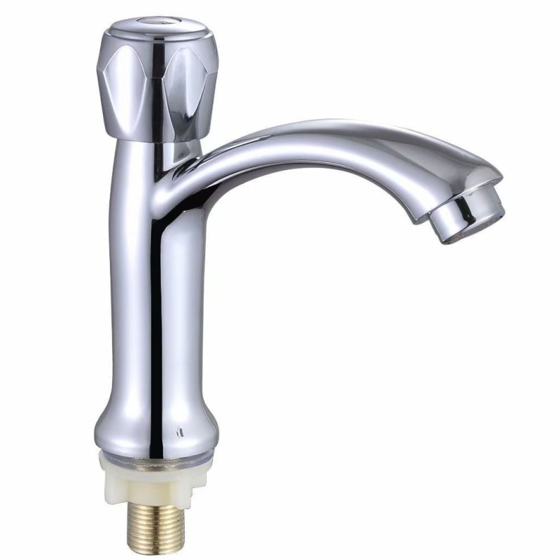 Alá helyezett mosdó csap kerámiás korong szeleppel, egynyílású, felnyitható, ABS test, hideg víz ellátás