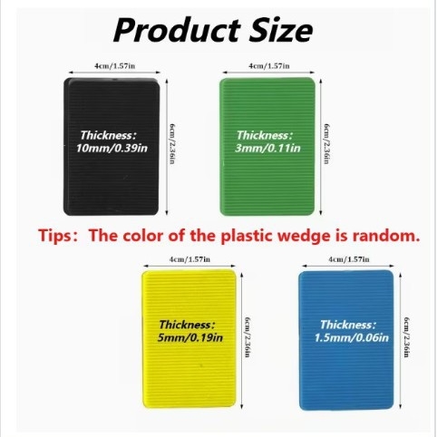 Ablak-támasz – PP műanyag spacer blokkok a teherhordó telepítéséhez ablakok és ajtók esetén; vastagság 1,5–10 mm