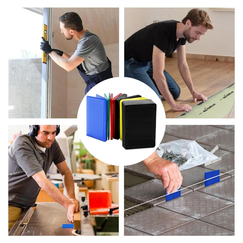 Ablak-támasz – PP műanyag spacer blokkok a teherhordó telepítéséhez ablakok és ajtók esetén; vastagság 1,5–10 mm