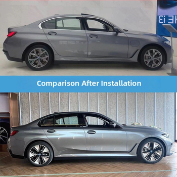 Okenná a dverová lišta pre BMW iX3, 5. séria, i3, X1 — nerezová oceľ, titanový povrch