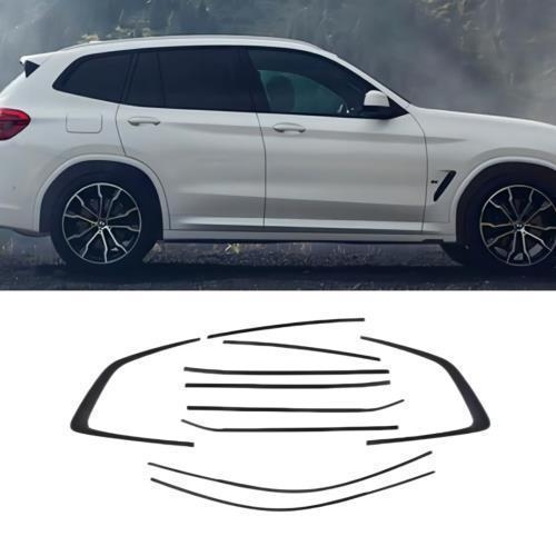 Bandă decorativă pentru geamuri și uși pentru BMW iX3, Seria 5, i3, X1 — oțel inoxidabil, finisaj titan