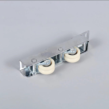 Roată cu role pentru uși și ferestre — oțel inoxidabil, diametru exterior 24 mm, ax 19 mm, rază a canelurii pentru frânghie 10 mm, sarcină maximă 50