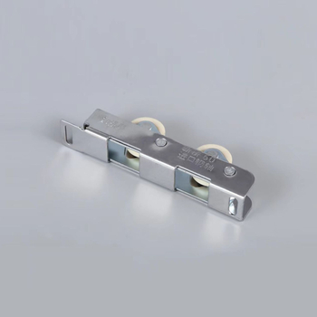Roată cu role pentru uși și ferestre — oțel inoxidabil, diametru exterior 24 mm, ax 19 mm, rază a canelurii pentru frânghie 10 mm, sarcină maximă 50