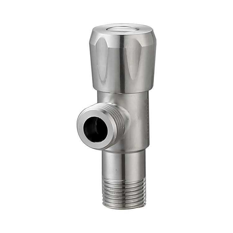 Valvă triunghiulară cu trei căi pentru WC și boiler, din oțel inoxidabil 304, montaj încastrat în perete, model XMS-1002, Ø15 mm, presiune 1.0 MPa